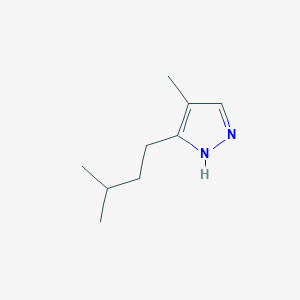 5-Isopentyl-4-methyl-1H-pyrazole