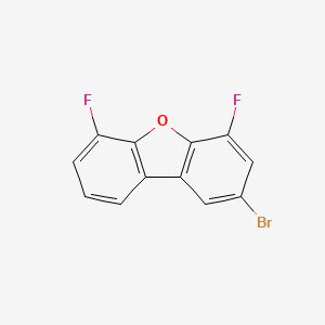 molecular formula C12H5BrF2O B12891448 2-Bromo-4,6-difluorodibenzo[b,d]furan CAS No. 844465-91-4