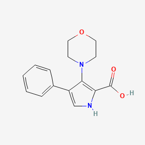 3-(Morpholin-4-yl)-4-phenyl-1H-pyrrole-2-carboxylic acid