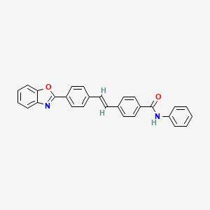 4-(4-(Benzo[d]oxazol-2-yl)styryl)-N-phenylbenzamide