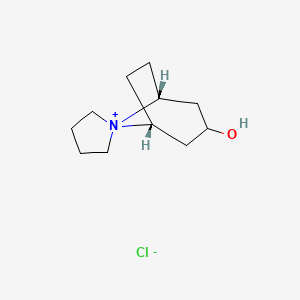 (1R,5R)-3-Hydroxyspiro[bicyclo[3.2.1]octane-8,1'-pyrrolidin]-1'-ium chloride