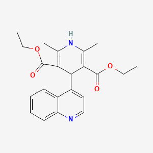 Diethyl 2,6-dimethyl-4-(quinolin-4-yl)-1,4-dihydropyridine-3,5-dicarboxylate