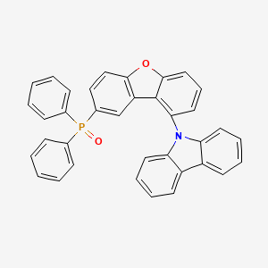 molecular formula C36H24NO2P B12891535 (9-(9H-Carbazol-9-yl)dibenzo[b,d]furan-2-yl)diphenylphosphine oxide 