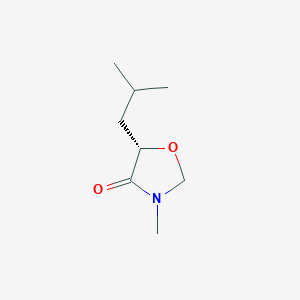 (5S)-3-methyl-5-(2-methylpropyl)-1,3-oxazolidin-4-one