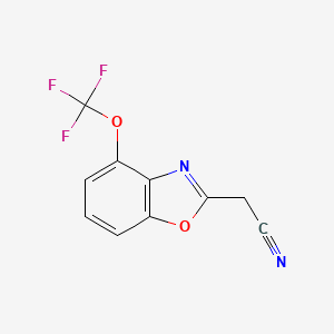 2-(4-(Trifluoromethoxy)benzo[d]oxazol-2-yl)acetonitrile