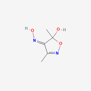 5-Hydroxy-3,5-dimethylisoxazol-4(5H)-one oxime