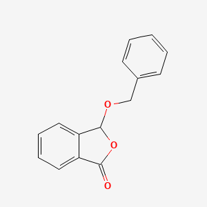 molecular formula C15H12O3 B12891671 1(3H)-Isobenzofuranone, 3-(phenylmethoxy)- CAS No. 61133-40-2