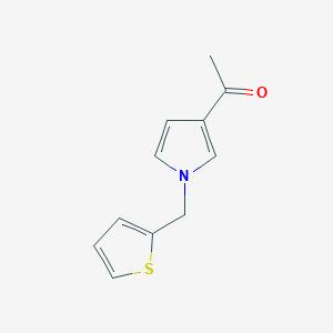 1-{1-[(Thiophen-2-yl)methyl]-1H-pyrrol-3-yl}ethan-1-one