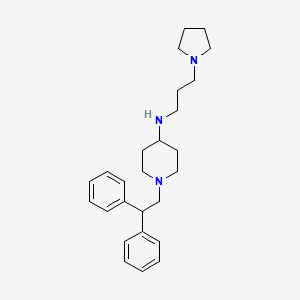 molecular formula C26H37N3 B12891729 1-(2,2-Diphenylethyl)-N-(3-(pyrrolidin-1-yl)propyl)piperidin-4-amine CAS No. 827045-77-2