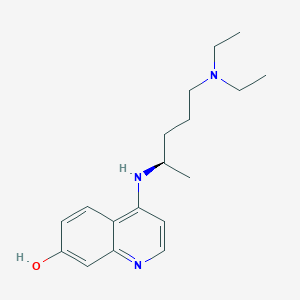 molecular formula C18H27N3O B12891753 4-{[(2R)-5-(Diethylamino)pentan-2-yl]amino}quinolin-7(1H)-one CAS No. 645406-57-1