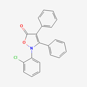 molecular formula C21H14ClNO2 B12891775 2-(2-chlorophenyl)-3,4-diphenylisoxazol-5(2H)-one CAS No. 57892-33-8