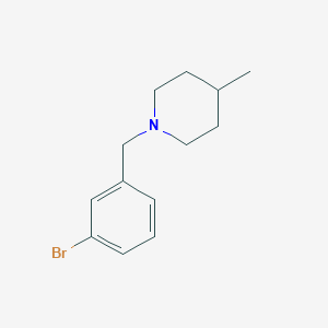 molecular formula C13H18BrN B1289185 1-(3-溴苄基)-4-甲基哌啶 CAS No. 891419-08-2