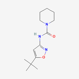 molecular formula C13H21N3O2 B12891858 N-(5-tert-Butyl-1,2-oxazol-3-yl)piperidine-1-carboxamide CAS No. 55808-88-3