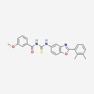 N-{[2-(2,3-dimethylphenyl)-1,3-benzoxazol-5-yl]carbamothioyl}-3-methoxybenzamide