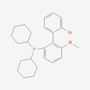 (2'-Bromo-6-methoxy-[1,1'-biphenyl]-2-yl)dicyclohexylphosphine