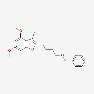 2-[4-(Benzyloxy)butyl]-4,6-dimethoxy-3-methyl-1-benzofuran