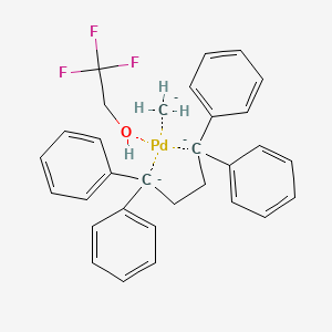 Methyl(2,2,2-trifluoro-ethoxo){1,2-bis(diphenylphosphino)ethane}palladium