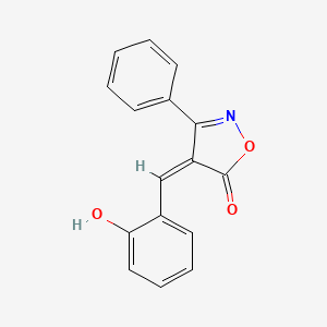 molecular formula C16H11NO3 B12891976 4-(2-Hydroxybenzylidene)-3-phenylisoxazol-5(4H)-one 