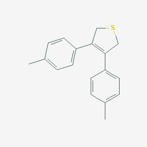 molecular formula C18H18S B012892 3,4-Bis(4-methylphenyl)-2,5-dihydrothiophene CAS No. 100989-99-9