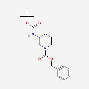 B1289201 Benzyl 3-(tert-butoxycarbonylamino)piperidine-1-carboxylate CAS No. 406213-47-6