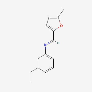 (Z)-N-(3-Ethylphenyl)-1-(5-methyl-2-furyl)methanimine