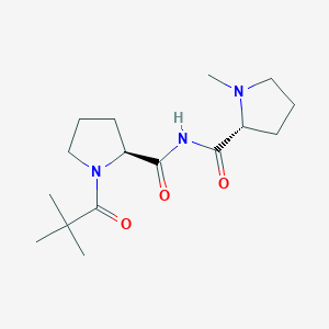 (R)-1-Methyl-N-((S)-1-pivaloylpyrrolidine-2-carbonyl)pyrrolidine-2-carboxamide