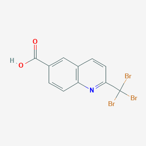 molecular formula C11H6Br3NO2 B12892049 2-(Tribromomethyl)quinoline-6-carboxylic acid CAS No. 457068-83-6