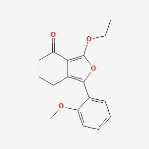 molecular formula C17H18O4 B12892062 3-Ethoxy-1-(2-methoxyphenyl)-6,7-dihydro-2-benzofuran-4(5H)-one CAS No. 920977-80-6