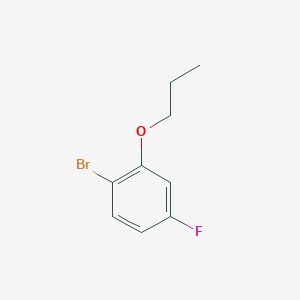molecular formula C9H10BrFO B1289207 1-溴-4-氟-2-丙氧基苯 CAS No. 473417-38-8