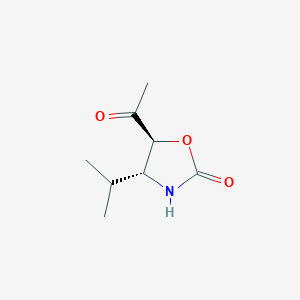 molecular formula C8H13NO3 B12892102 (4R,5S)-5-Acetyl-4-isopropyloxazolidin-2-one 