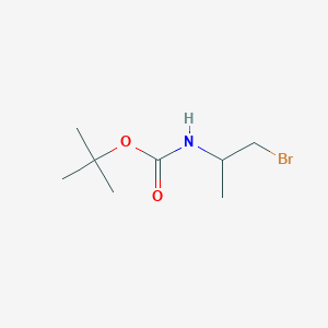 molecular formula C8H16BrNO2 B1289215 Tert-butyl (1-bromopropan-2-yl)carbamate CAS No. 1391026-59-7