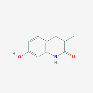 molecular formula C10H11NO2 B12892156 7-Hydroxy-3-methyl-3,4-dihydroquinolin-2(1H)-one 