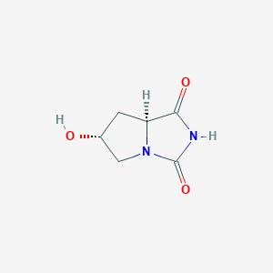 (6R,7AS)-6-hydroxytetrahydro-1H-pyrrolo[1,2-c]imidazole-1,3(2H)-dione