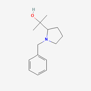 molecular formula C14H21NO B1289222 2-(1-苄基吡咯烷-2-基)丙烷-2-醇 CAS No. 74798-59-7
