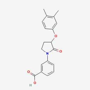 3-(3-(3,4-Dimethylphenoxy)-2-oxopyrrolidin-1-yl)benzoic acid