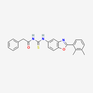 N-{[2-(2,3-dimethylphenyl)-1,3-benzoxazol-5-yl]carbamothioyl}-2-phenylacetamide