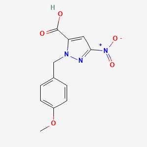 1-(4-Methoxybenzyl)-3-nitro-1H-pyrazole-5-carboxylic acid