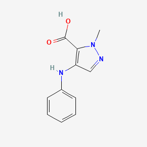 1H-Pyrazole-5-carboxylic acid, 1-methyl-4-(phenylamino)-