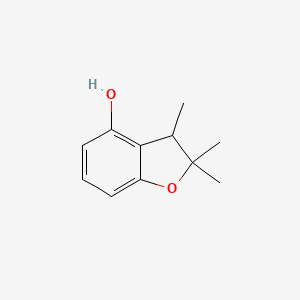 molecular formula C11H14O2 B12892399 2,2,3-Trimethyl-2,3-dihydrobenzofuran-4-ol CAS No. 60884-06-2