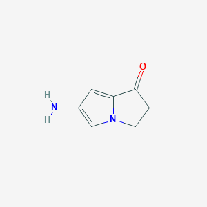 6-amino-2,3-dihydro-1H-pyrrolizin-1-one