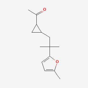 Ethanone, 1-[2-[2-methyl-2-(5-methyl-2-furanyl)propyl]cyclopropyl]-