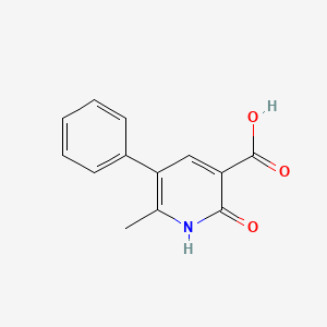 molecular formula C13H11NO3 B1289250 6-Methyl-2-oxo-5-phenyl-1,2-dihydropyridin-3-carbonsäure CAS No. 10176-79-1