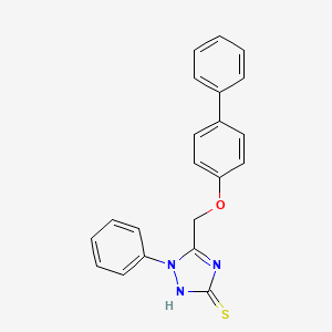 5-(([1,1'-Biphenyl]-4-yloxy)methyl)-1-phenyl-1H-1,2,4-triazole-3-thiol