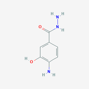molecular formula C7H9N3O2 B1289254 4-Amino-3-hydroxybenzohydrazide CAS No. 7450-56-8