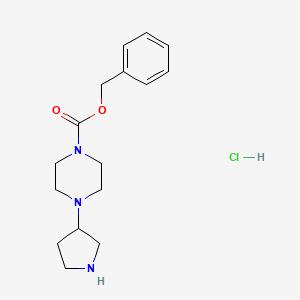 Benzyl 4-(pyrrolidin-3-yl)piperazine-1-carboxylate hydrochloride