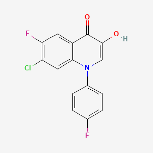 7-Chloro-6-fluoro-1-(4-fluorophenyl)-3-hydroxyquinolin-4(1H)-one