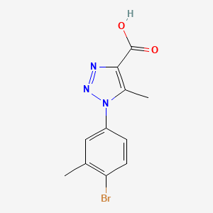B1289265 1-(4-bromo-3-methylphenyl)-5-methyl-1H-1,2,3-triazole-4-carboxylic acid CAS No. 933242-93-4