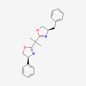 (R)-4-Benzyl-2-(2-((S)-4-phenyl-4,5-dihydrooxazol-2-yl)propan-2-yl)-4,5-dihydrooxazole