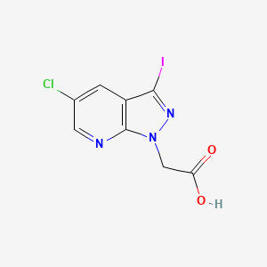 (5-Chloro-3-iodo-1H-pyrazolo[3,4-b]pyridin-1-yl)acetic acid