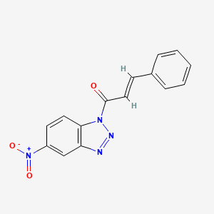 1H-Benzotriazole, 5-nitro-1-(1-oxo-3-phenyl-2-propenyl)-